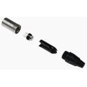 Neutrik Cable XLR Connector, Straight, 7 Contacts, 50V, Male, Silver over Nickel Plating NC7MXX
