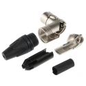Neutrik Cable XLR Connector Right Angle Female 5 Contacts 50V AC 7.5A Silver over Nickel NC5FRX