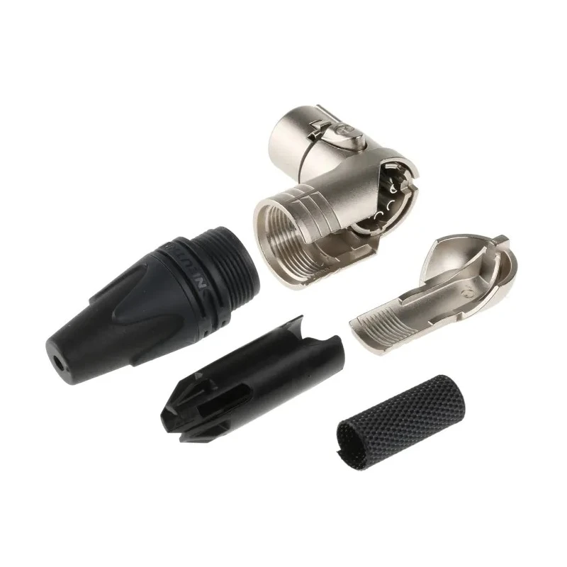 Neutrik Cable XLR Connector Right Angle Female 5 Contacts 50V AC 7.5A Silver over Nickel NC5FRX