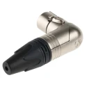 Neutrik Cable XLR Connector Right Angle Female 5 Contacts 50V AC 7.5A Silver over Nickel NC5FRX