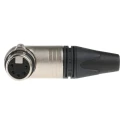 Neutrik Cable XLR Connector Right Angle Female 5 Contacts 50V AC 7.5A Silver over Nickel NC5FRX