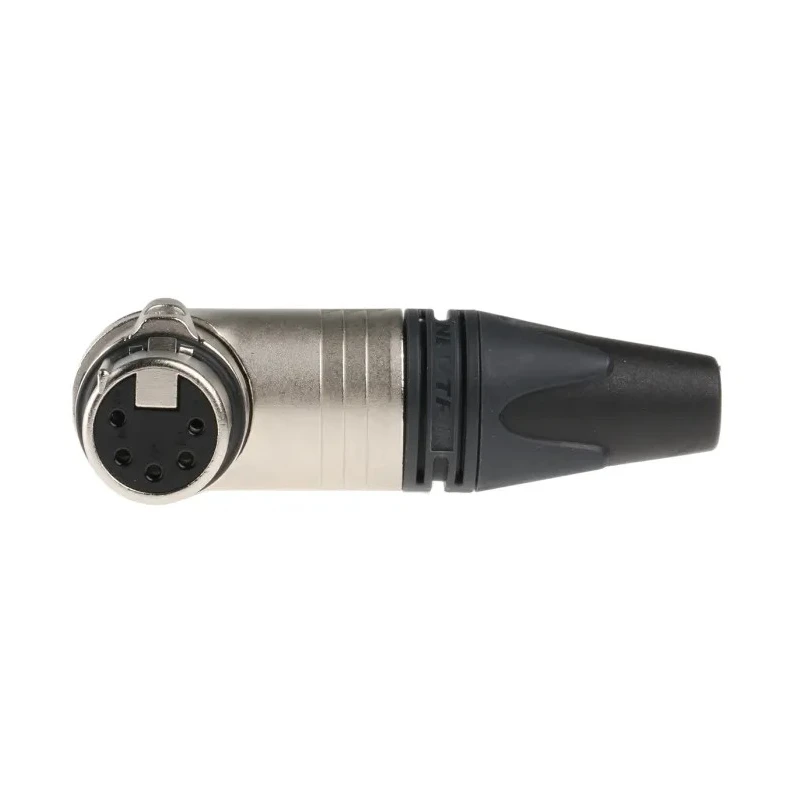 Neutrik Cable XLR Connector Right Angle Female 5 Contacts 50V AC 7.5A Silver over Nickel NC5FRX