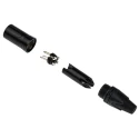 RS PRO Cable XLR Connector, Straight, 50V Male, 3 Way, Silver Plating NC3MXX-BAG