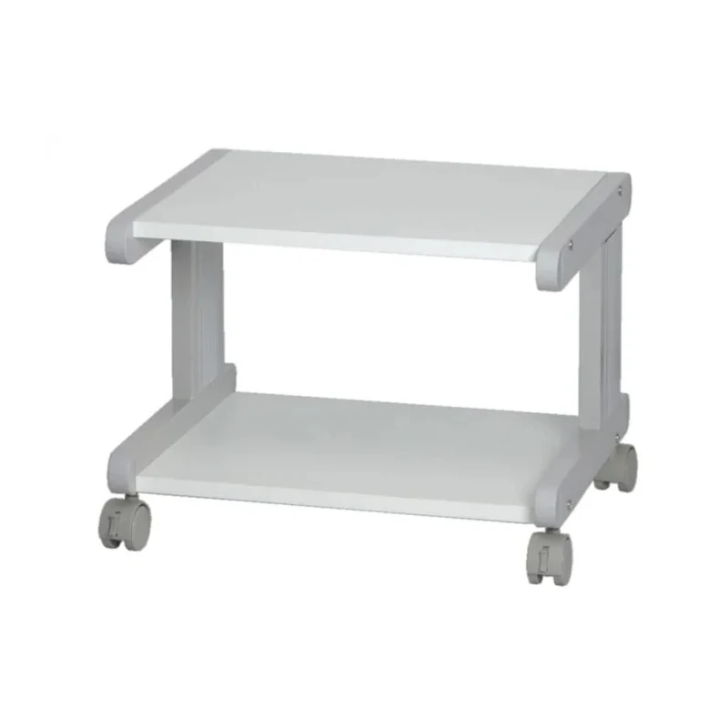 RS PRO 2 Shelf Printer Stand Metal Frame White Grey 30kg Max Load 380mm Height 510mm Width 440mm Depth 144-5957