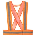 Portwest Orange Hook & Loop Hi Vis Vest Polyester, One Size 144-6043