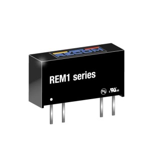 Recom 1W 5V DC/DC Converter Through Hole SIP-7 Package -40°C to 85°C REM1