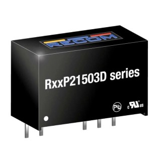 Recom DC/DC Converter 15 V Output 2 W Through Hole SIP-7 R24P21503D