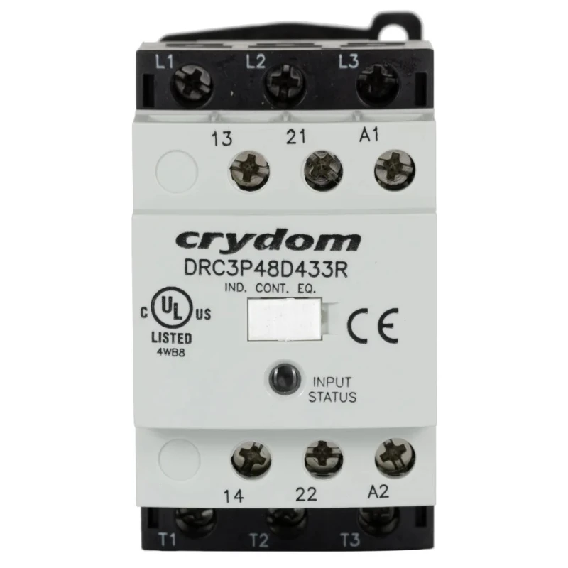 Crydom Solid State Contactor 3-Pole 500 mA 18V dc Control, 480V ac Contact Voltage DRC3P48D433R