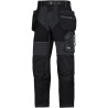 Snickers Men's Black Ripstop Flexiwork Work Trouser with Knee Pad Pocket Size L Waist 35 to 36in Leg 35in 69020404152