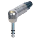 Neutrik 6.35 mm Cable Male Stereo Jack Connector 3 Ways Right Angle Nickel Plated Brass Contacts NP3RX