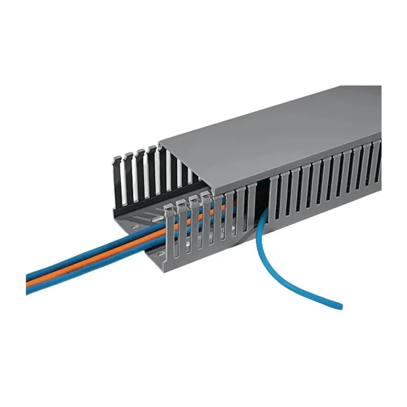 HellermannTyton HTWD-PD Cable Trunking Grey Open Slot W20mm x D50mm L2m Polyvinyl Chloride 