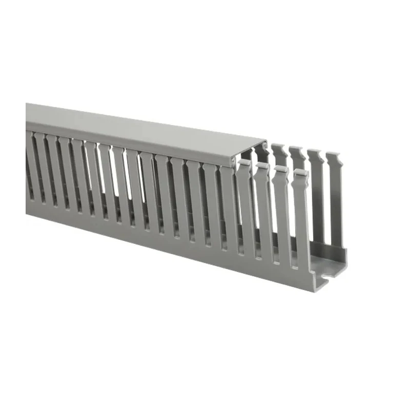 HellermannTyton HTWD-PD Cable Trunking Grey Open Slot W20mm x D50mm L2m Polyvinyl Chloride 