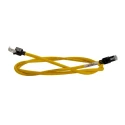 Omron Cat6a Shielded Screened Low Smoke Zero Halogen Ethernet Cable 4 Core Yellow 1.5 m XS6W-6LSZH8SS150CM-Y