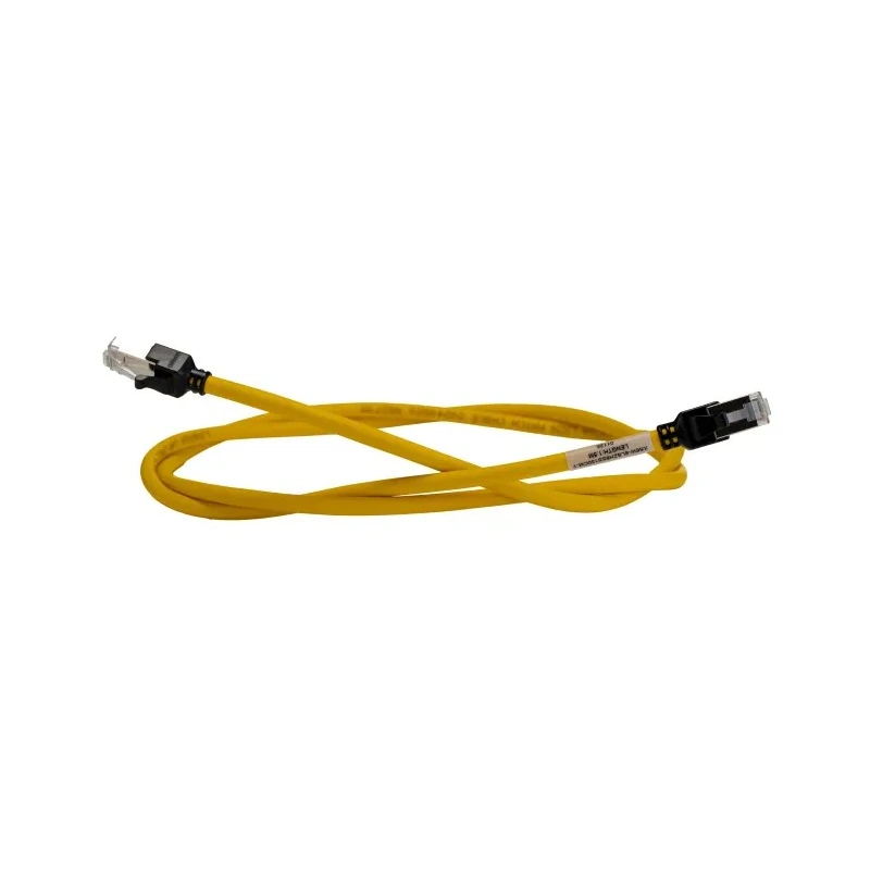 Omron Cat6a Shielded Screened Low Smoke Zero Halogen Ethernet Cable 4 Core Yellow 1.5 m XS6W-6LSZH8SS150CM-Y
