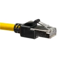 Omron Cat6a Shielded Screened Low Smoke Zero Halogen Ethernet Cable 4 Core Yellow 1.5 m XS6W-6LSZH8SS150CM-Y