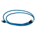 Omron Cat6a Shielded Screened Ethernet Cable 8 Core Blue 1.5m LSZH XS6W-6LSZH8SS150CM-B