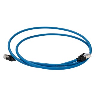 Omron Cat6a Shielded Screened Ethernet Cable 8 Core Blue 1.5m LSZH XS6W-6LSZH8SS150CM-B