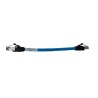 Omron Cat6a Shielded Screened Low Smoke Zero Halogen Ethernet Cable 8 Core Blue 200 mm XS6W-6LSZH8SS20CM-B
