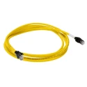 Omron Cat6a Shielded Screened Ethernet Cable, Yellow Jacket, 3 m, Low Smoke Zero Halogen XS6W-6LSZH8SS300CM-Y
