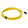 Omron Cat6a Shielded Screened Ethernet Cable, Yellow Jacket, 3 m, Low Smoke Zero Halogen XS6W-6LSZH8SS300CM-Y