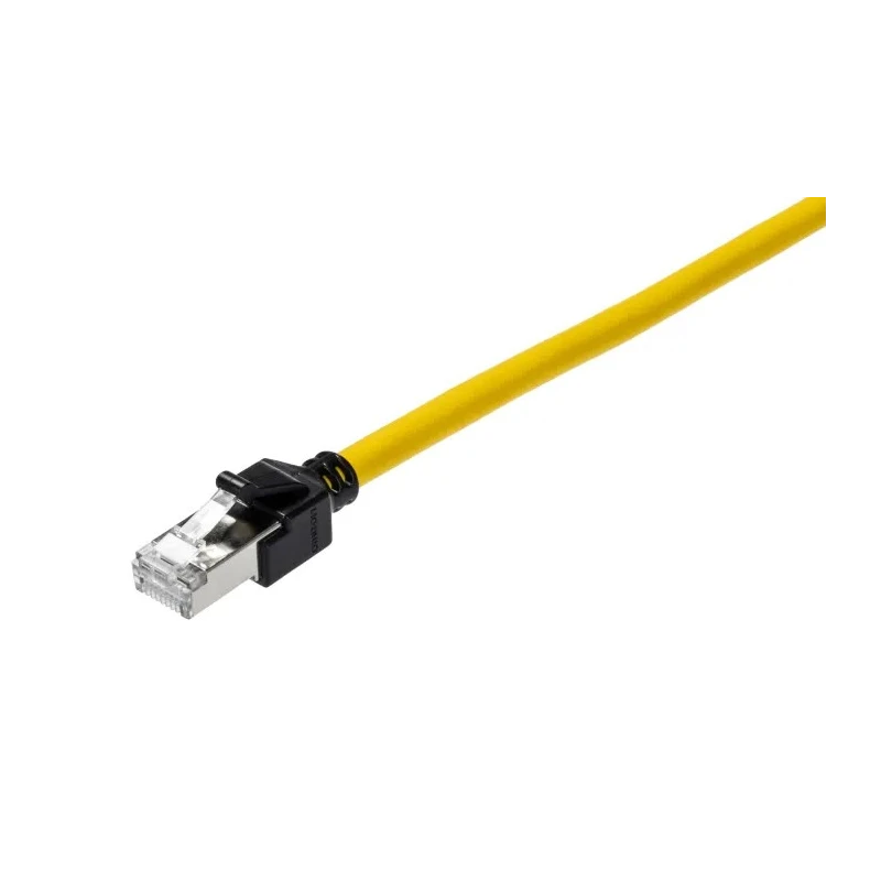 Omron Cat6a Shielded Screened Ethernet Cable, Yellow Jacket, 3 m, Low Smoke Zero Halogen XS6W-6LSZH8SS300CM-Y