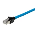 Omron Cat6a Shielded Screened Low Smoke Zero Halogen Ethernet Cable 4 Core Blue 0.5 m XS6W-6LSZH8SS50CM-B