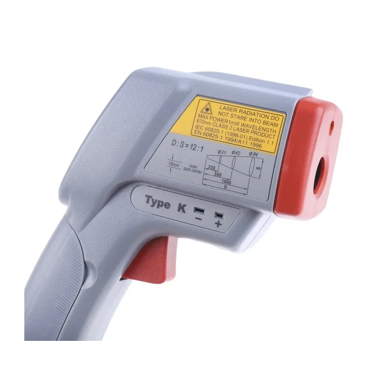 RS PRO Infrared Thermometer Kit 1350°C Max Temperature ±0.1 Reading +1°C % Accuracy Fahrenheit °C F RS1327K