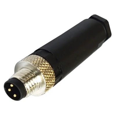 Bulgin Circular Connector In-Line M8, 4 Contacts, Plug, Male, IP67, Buccaneer M8 Series PXPPAM08FIM04AST