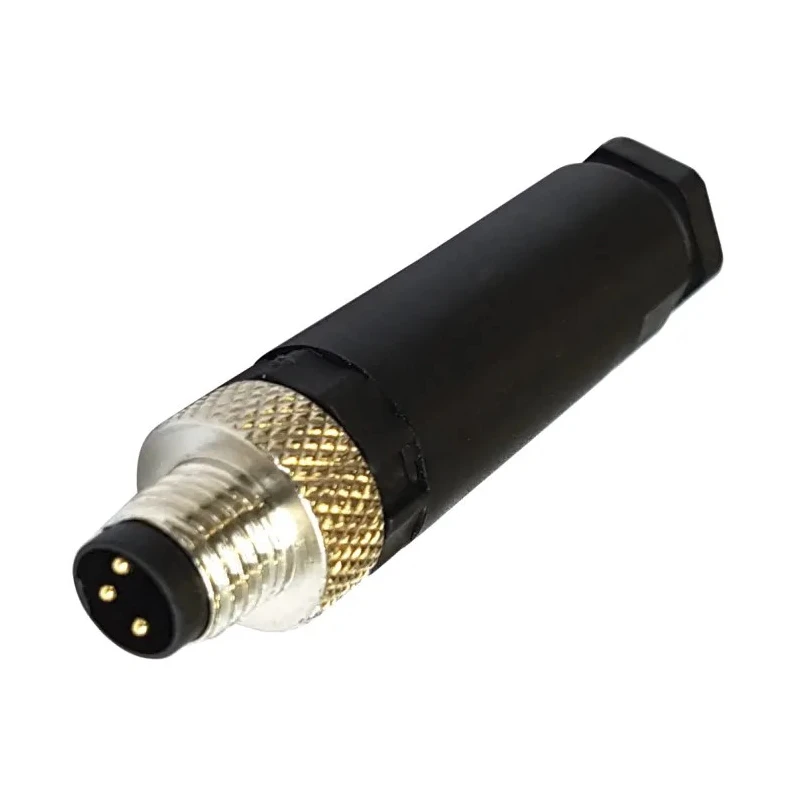 Bulgin Circular Connector In-Line M8, 4 Contacts, Plug, Male, IP67, Buccaneer M8 Series PXPPAM08FIM04AST