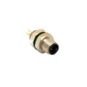 Bulgin Circular Connector 4 Contacts Front Mount M5 Plug Male IP67 Buccaneer M5 Series PXMBNI05FPM04APC