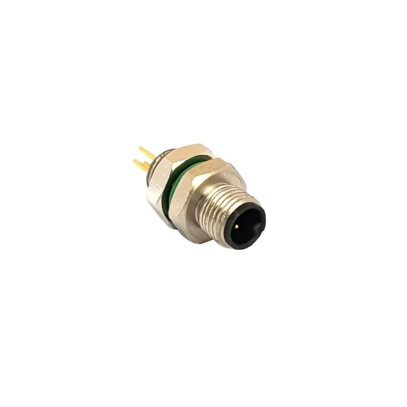 Bulgin Circular Connector 4 Contacts Front Mount M5 Plug Male IP67 Buccaneer M5 Series PXMBNI05FPM04APC