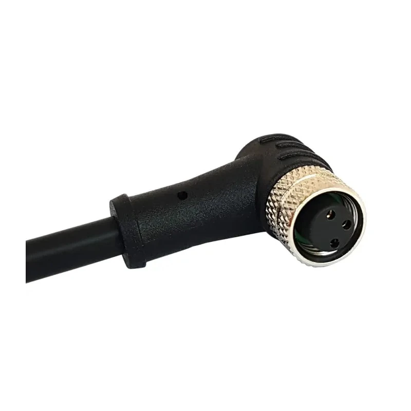 Bulgin Sensor Actuator Cable M8 Series 3-Contact Right Angle Female to Male/Female Unterminated 1m PXPPVC08RAF03ACL010PVC