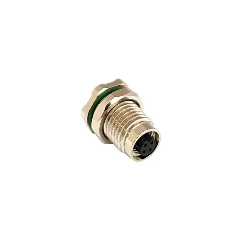Bulgin Buccaneer M5 Series Circular Connector 3 Contacts Rear Mount Socket Female Nickel Housing IP67 Rated 