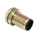 Bulgin Circular Connector, 5 Contacts, Rear Mount, M12 Size, Socket Male, IP67 Rated, Buccaneer M12 PXMBNI12RPM05APCM12