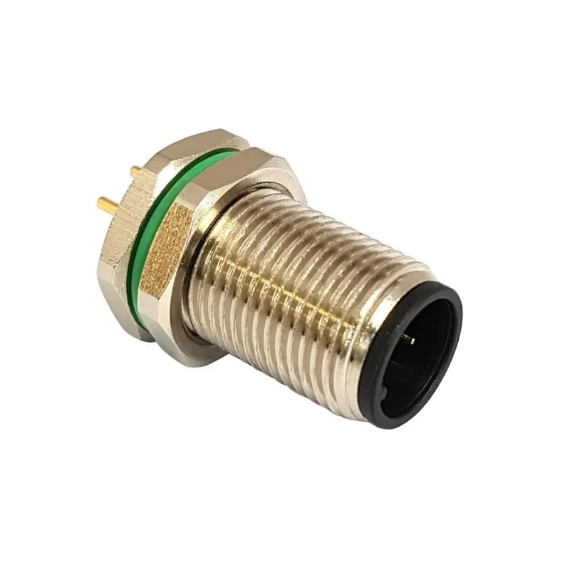 Bulgin Circular Connector, 5 Contacts, Rear Mount, M12 Size, Socket Male, IP67 Rated, Buccaneer M12 PXMBNI12RPM05APCM12