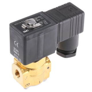SMC Solenoid Valve 3 Port Brass Body 24V 1/8 in G VX3114-01F-5D1