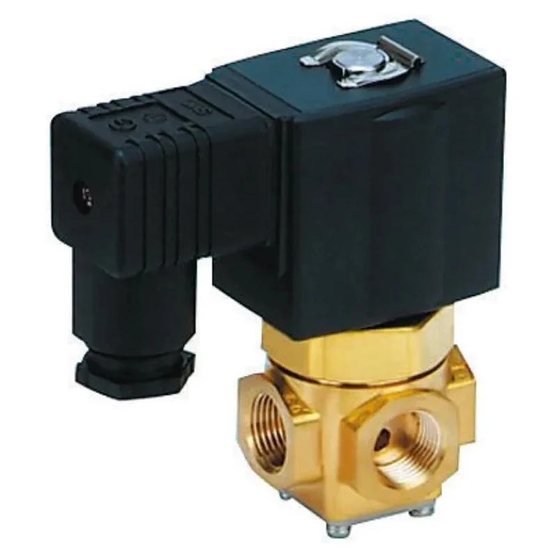 SMC 3 Port Common Solenoid Valve Brass Body 1/8 in G Inlet Port, 110V AC VX3114-01F-3DR1