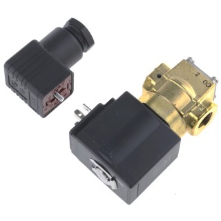 SMC Solenoid Valve, 3 Port, Common, 24V DC, 1/4 in G Brass Body VX3224-02F-5D1