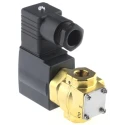 SMC Solenoid Valve, 3 Port, Common, 24V DC, 1/4 in G Brass Body VX3224-02F-5D1