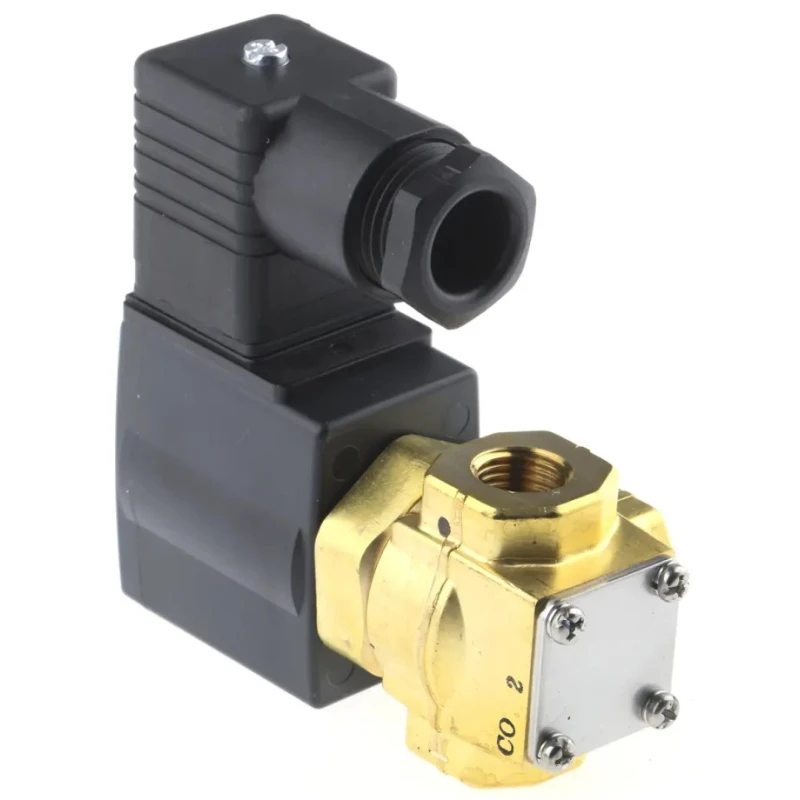 SMC Solenoid Valve, 3 Port, Common, 24V DC, 1/4 in G Brass Body VX3224-02F-5D1