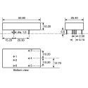 Recom DC/DC Converter 12V DC Output, 1.67A, 9-36V DC Input, 20W, Through Hole Mount, 6 Pins, 105°C Max Temp RP20