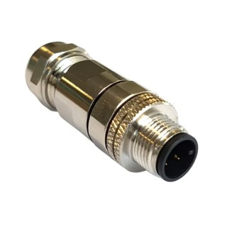 Bulgin Circular Connector 5 Contacts Panel Mount M12 Plug Male IP67 Buccaneer M12 Series PXMBNI12FIM05BSCPG9