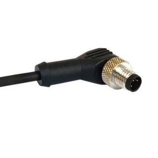 Bulgin Sensor Actuator Cable Male 5-Way Right Angle to Unterminated Free End 1 m PXPTPU12RAM05ACL010PUR
