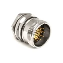 Bulgin Circular Connector, 19 Contacts, Front Mount, M23 Connector, Male Plug, IP67 Rated, Buccaneer M23 PXMBNI23FPM19ASC