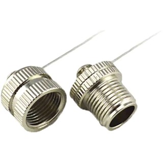 Bulgin M12 Female Dust Cap Shell Size M12 IP67 Rated Nickel Finish Brass PXMBNI12CAF
