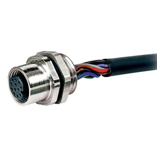 RS PRO Circular Connector Panel Mount 12 Contacts Socket Female M12 30V IP67 1.5A RS PRO 144-7618