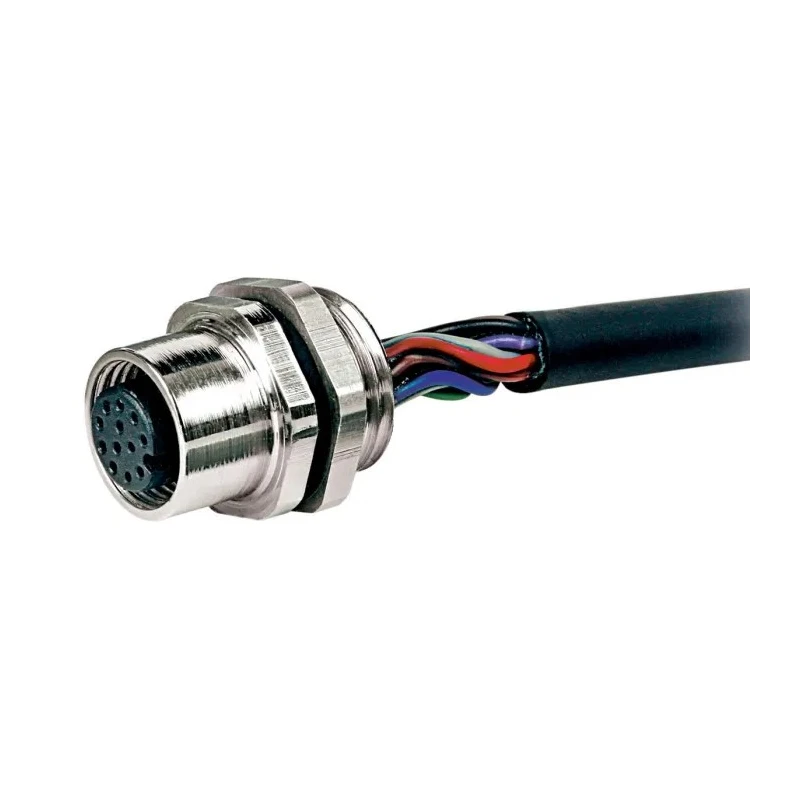 RS PRO Circular Connector Panel Mount 12 Contacts Socket Female M12 30V IP67 1.5A RS PRO 144-7618