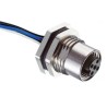 RS PRO Industrial Circular Connector Panel Mount Socket, 4 Contacts, M12 Size, Female, IP67, 250V, 4A 144-7619