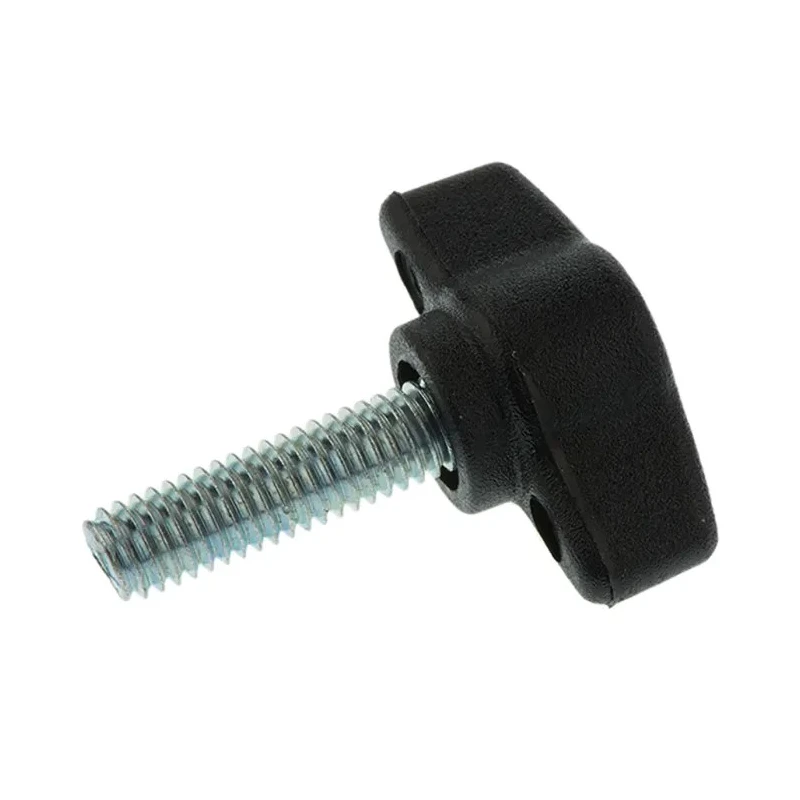 RS PRO Black Thermoplastic Wing Clamping Knob Threaded Stud 28 mm Diameter, 20 mm Thread Length 169-272