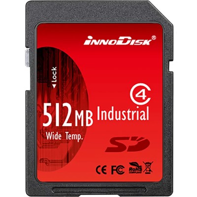 InnoDisk 512 MB Industrial Grade SD Card Class 6 DS2A-512I81W1B